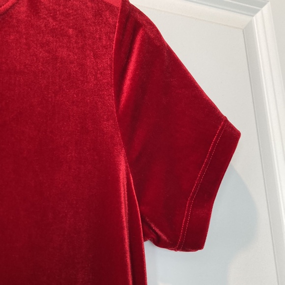 Long Velvet/Velour Child Dress - Picture 3 of 4